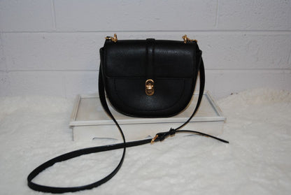 Oryany Black Pebbled Leather Crossbody