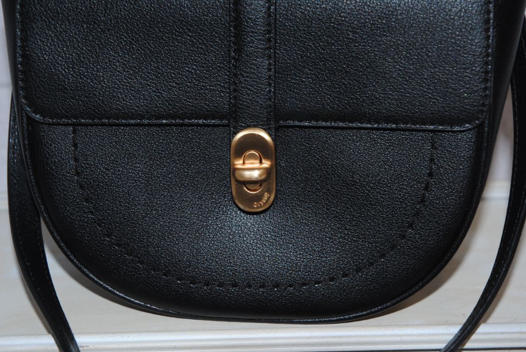 Oryany Black Pebbled Leather Crossbody