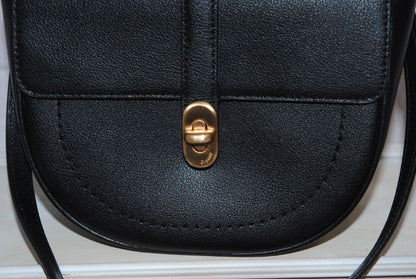 Oryany Black Pebbled Leather Crossbody