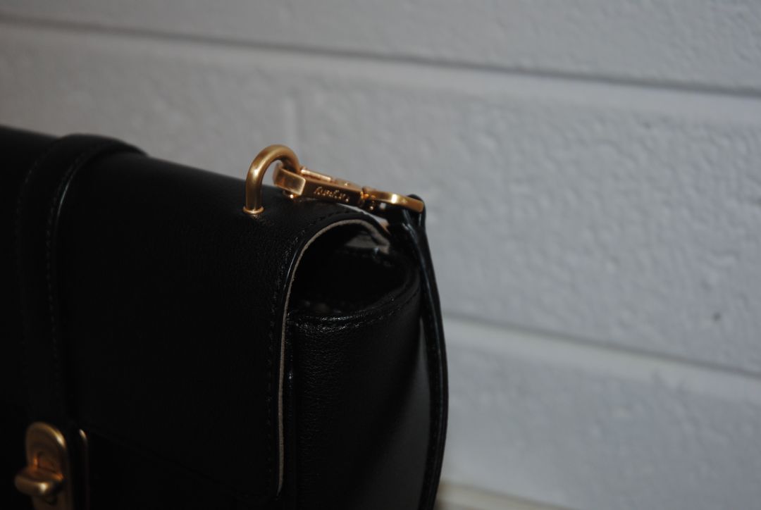 Oryany Black Pebbled Leather Crossbody