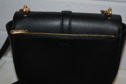 Oryany Black Pebbled Leather Crossbody