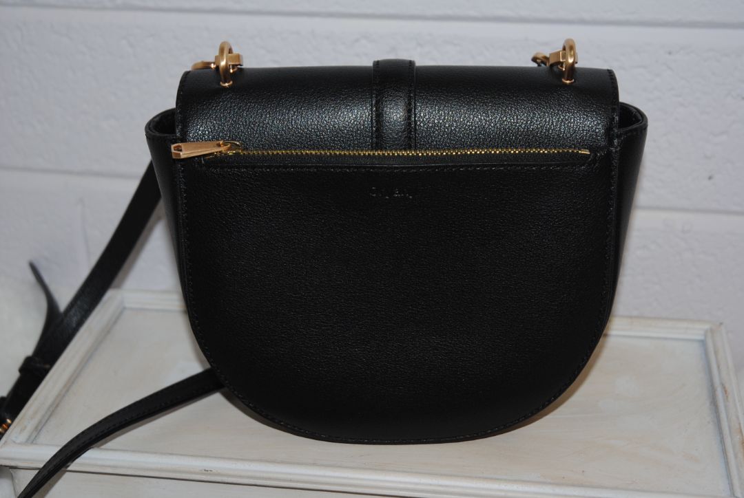 Oryany Black Pebbled Leather Crossbody