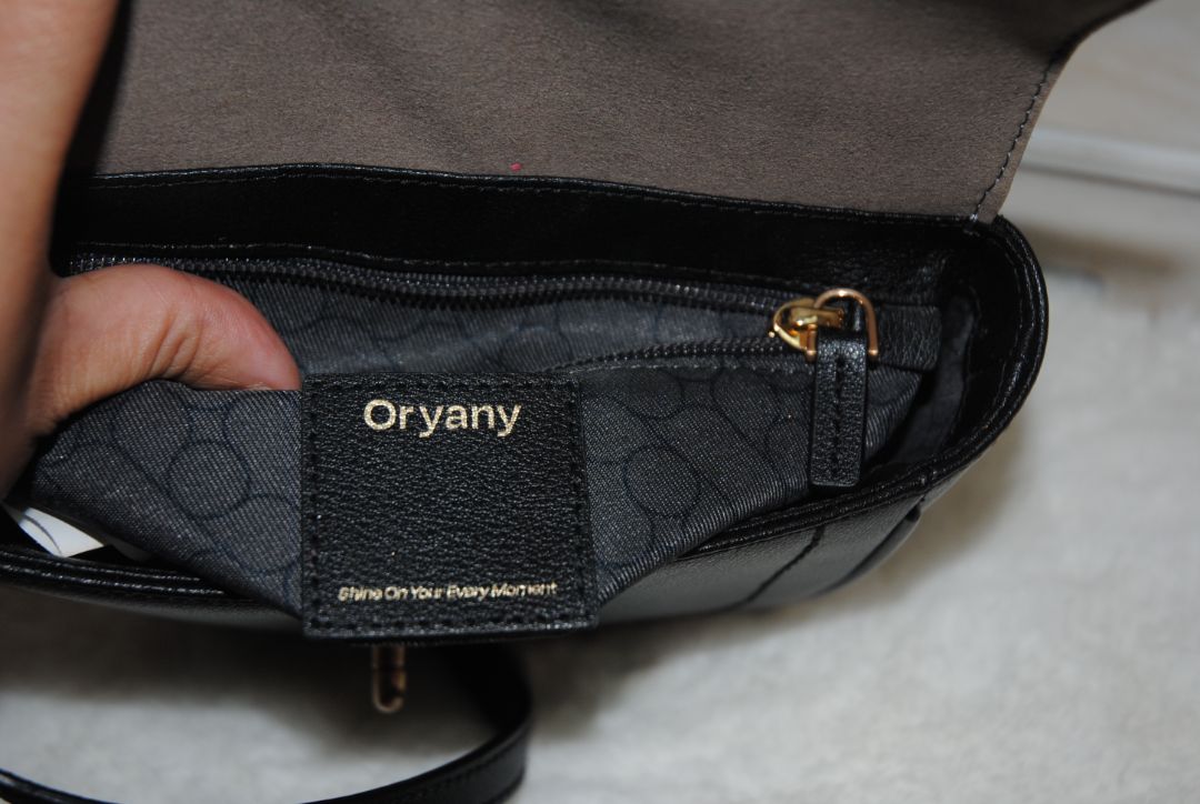 Oryany Black Pebbled Leather Crossbody