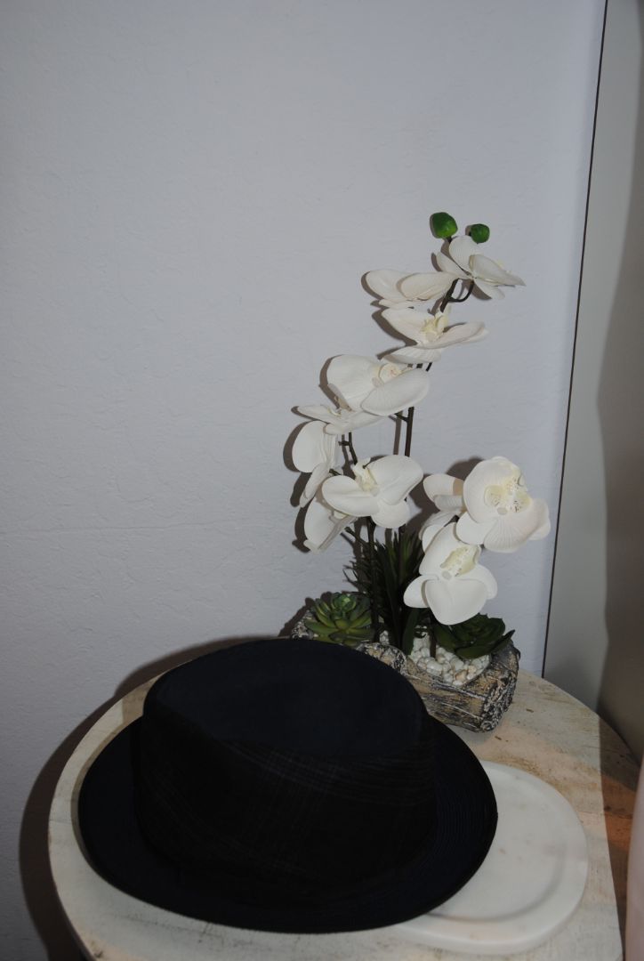 ETRO Navy Blue Paisley Fedora Hat L