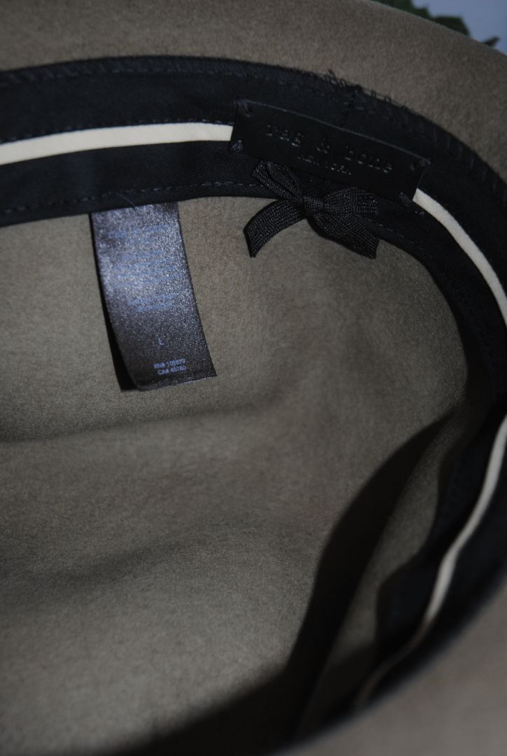 olive Rag & Bone fedora hat, OS L