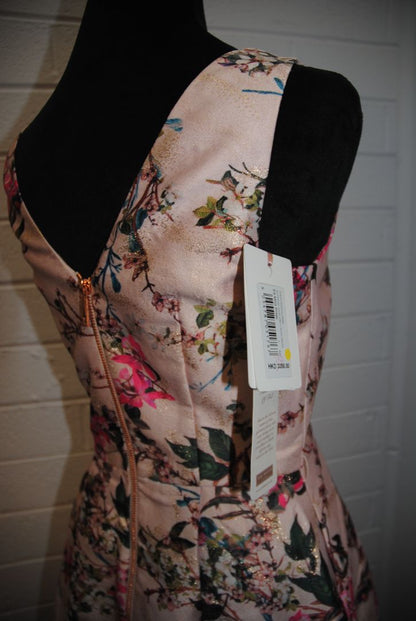 pink floral Ted Baker jacquard dress, 1 EU