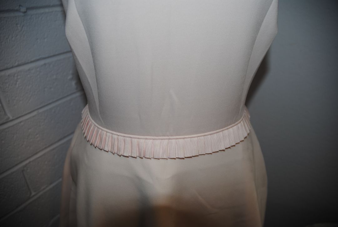 Ted Baker Blush Lace Trim Flare Dress 1