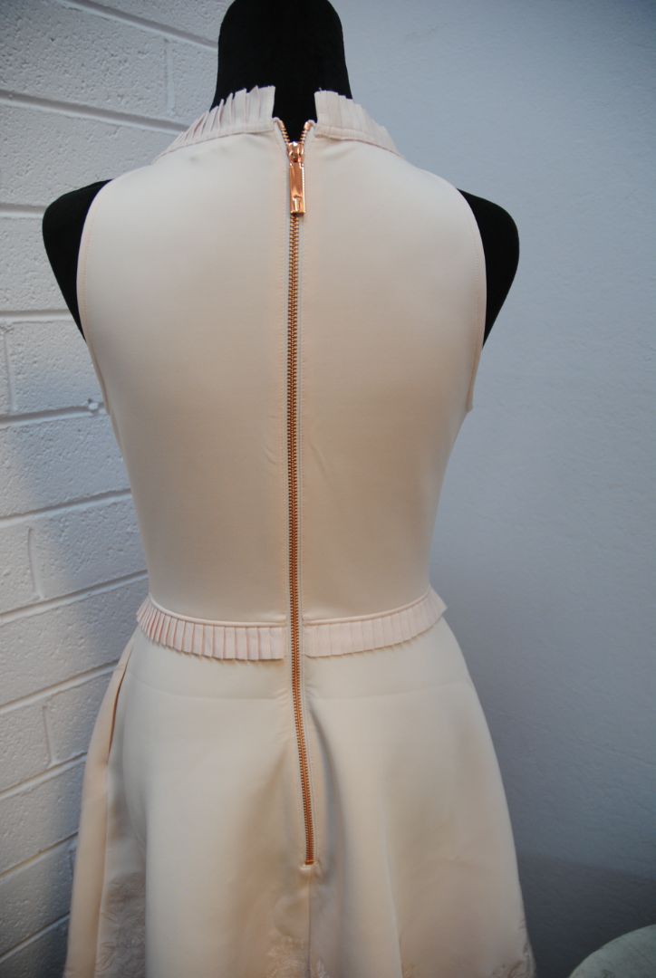 Ted Baker Blush Lace Trim Flare Dress 1