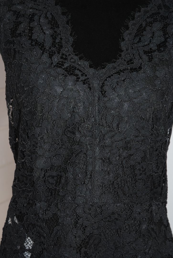 DKNY Black Floral Lace Sleeveless Top 4