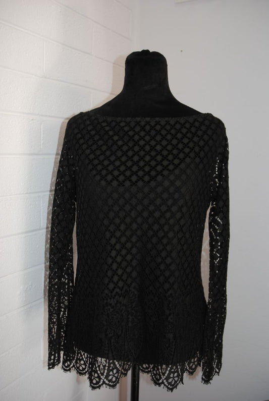 black Bazar lace top, 40
