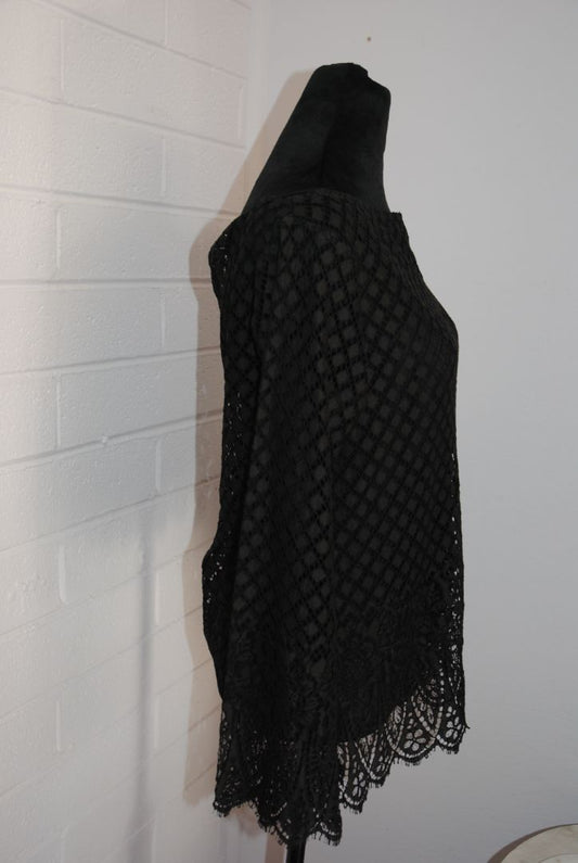 black Bazar lace top, 40