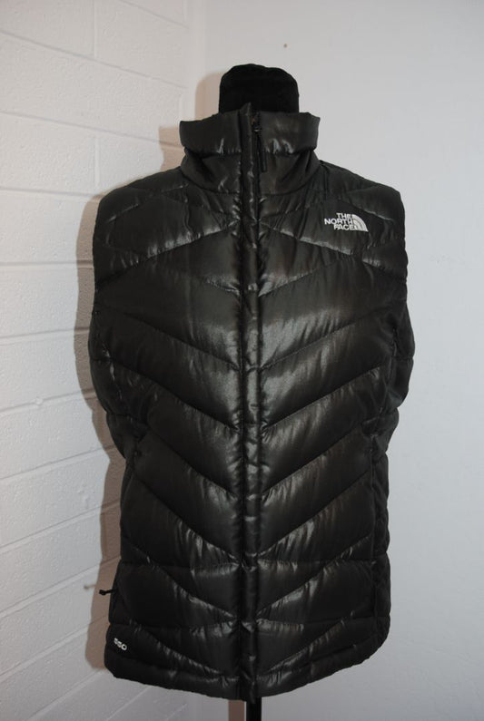 black North Face puffer vest, M