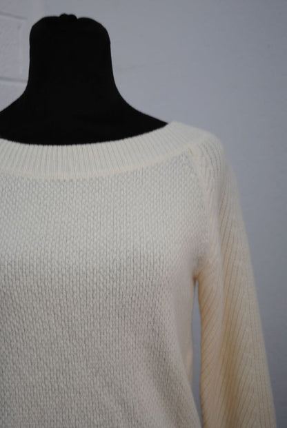 white creme Max Mara sweater, S