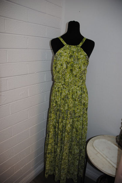 green floral CINQ À SEPT floral dress, M