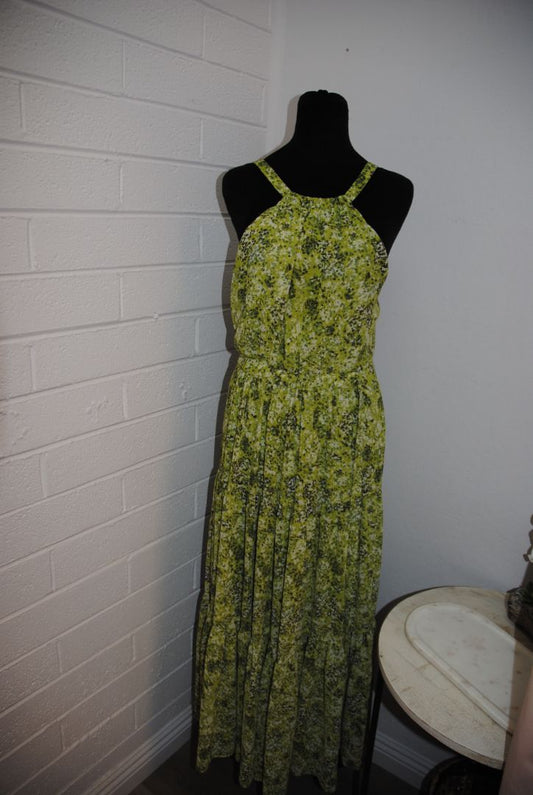 green floral CINQ À SEPT floral dress, M