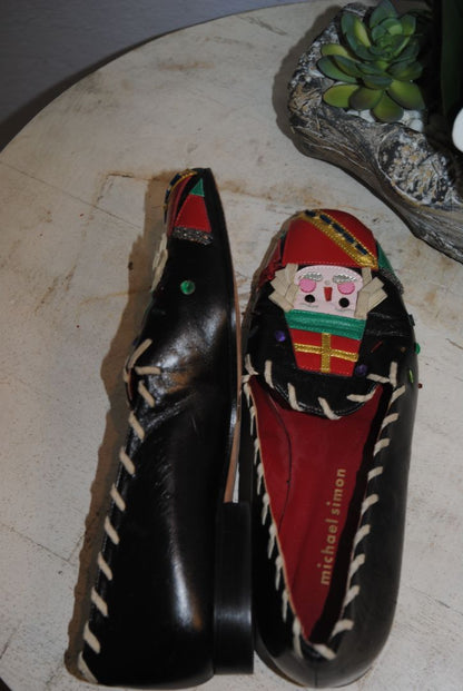 Michael Simon Black Nutcracker Flats 6M