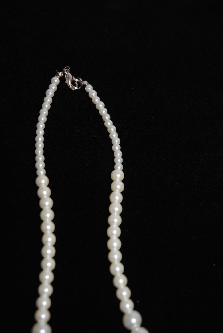 white NA pearl necklace