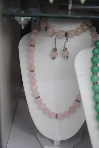 rose quartz NA rose quartz 3 piece set