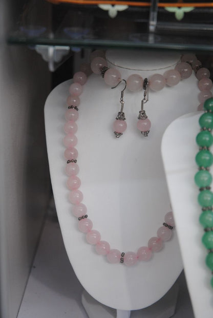 rose quartz NA rose quartz 3 piece set