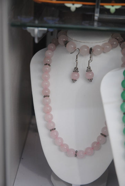rose quartz NA rose quartz 3 piece set