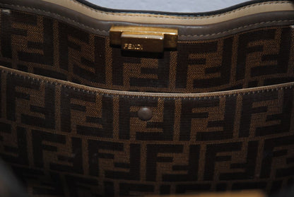 taupe/ brown Fendi Large Peekaboo