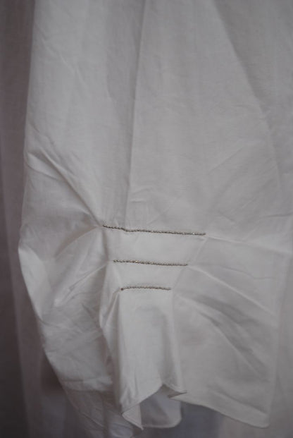 white with silver piping Peserico white piping shirt, 46 EU