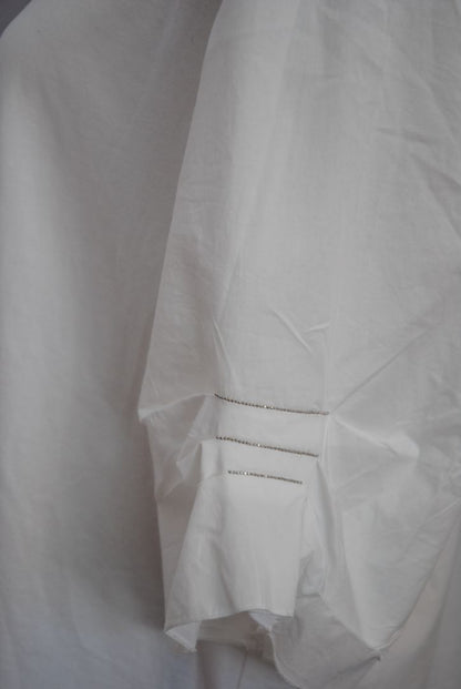 white with silver piping Peserico white piping shirt, 46 EU