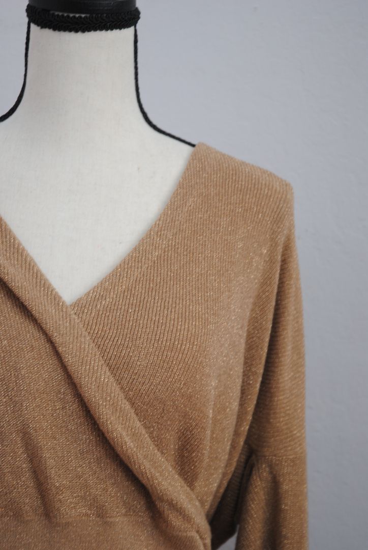gold L'agence wrap shirt, M