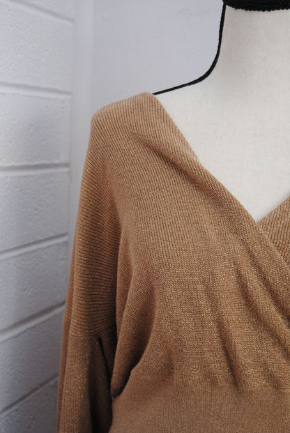 gold L'agence wrap shirt, M