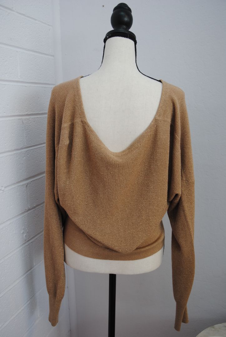 gold L'agence wrap shirt, M