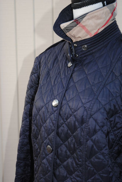 navy Burberry London quilted jacket