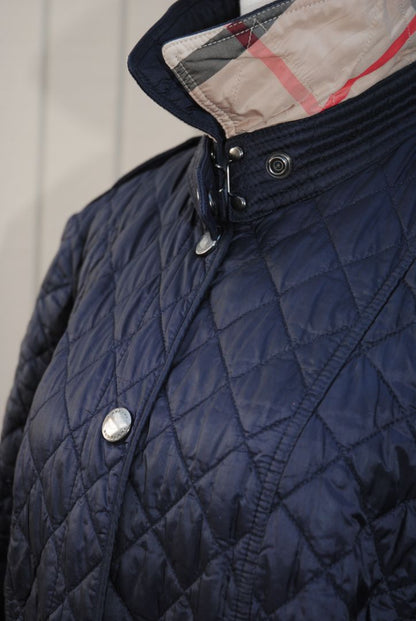navy Burberry London quilted jacket