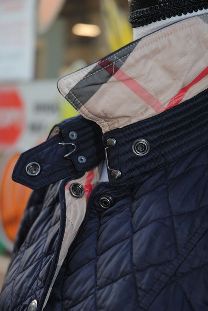 navy Burberry London quilted jacket