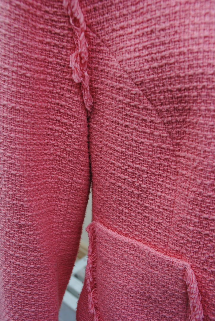 soft rose CINQ À SEPT fringe jacket