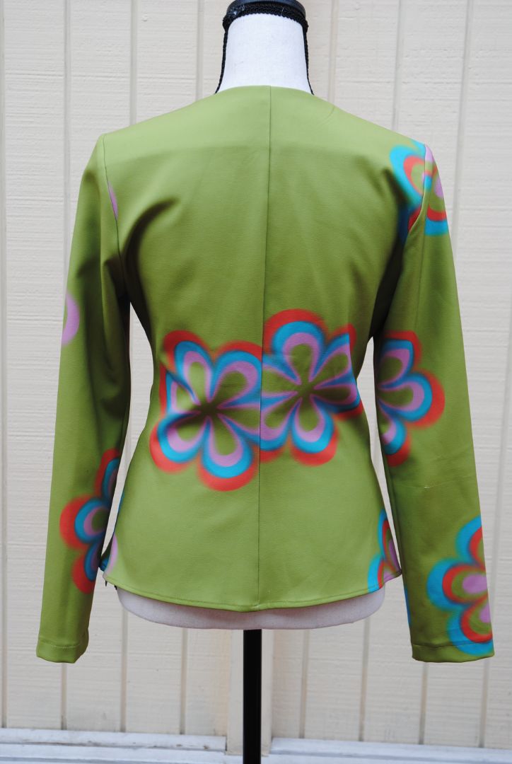 green Tyler McGillivary corset shirt, M