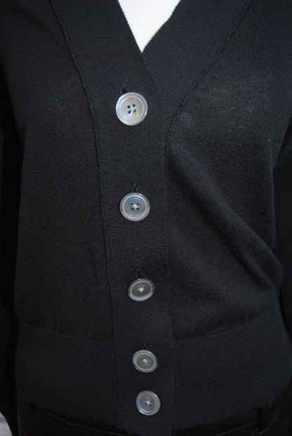 JCREW Black Button Cardigan L
