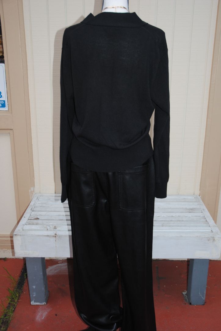 JCREW Black Button Cardigan L