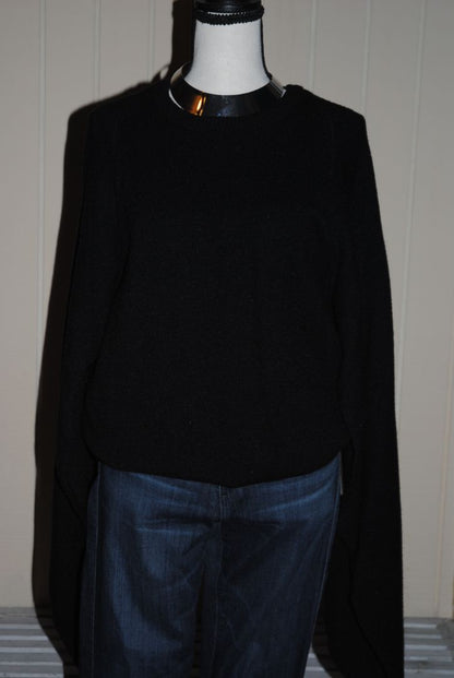 Calvin Klein Black dolman cape sweater, L