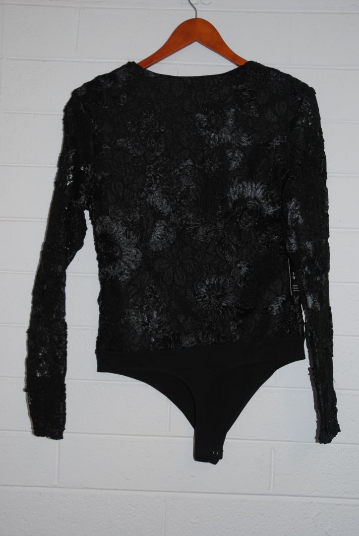Express Black Lace Bodysuit