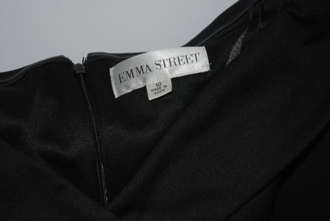 Emma Street Black Off-Shoulder Dress 10