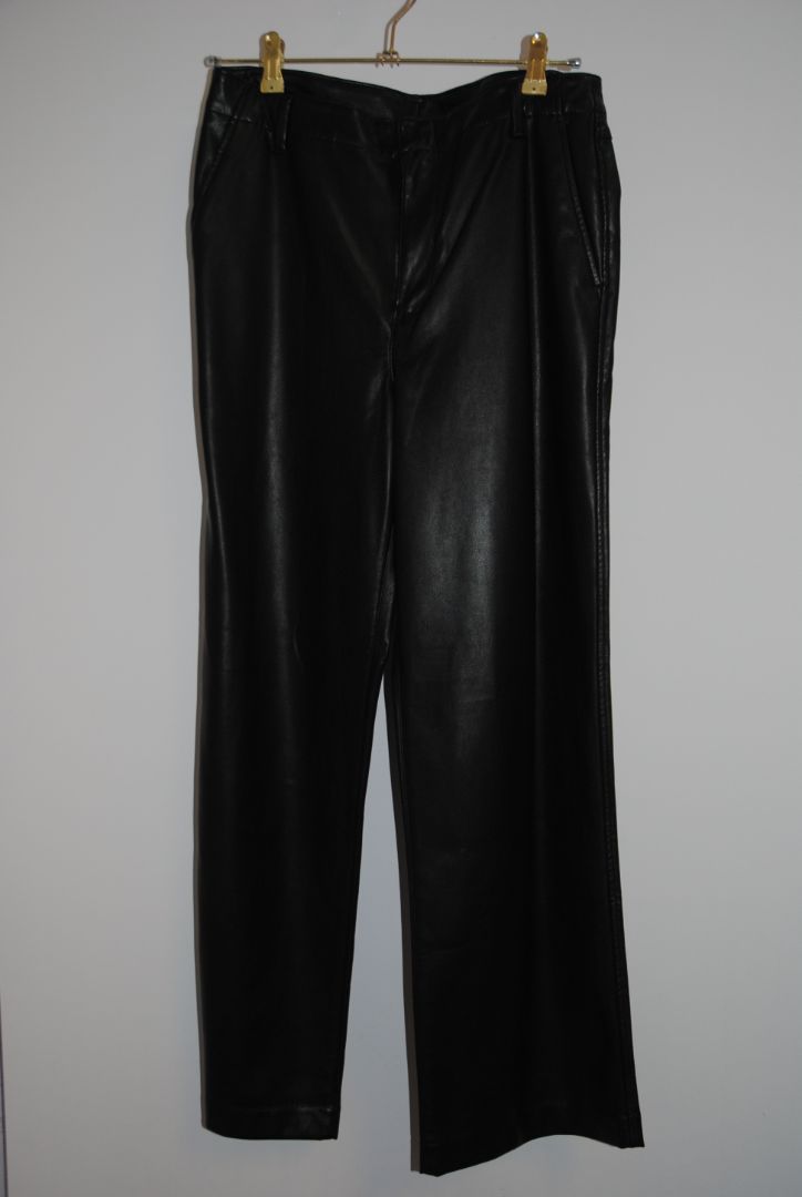 GAP Black Faux Leather Pants