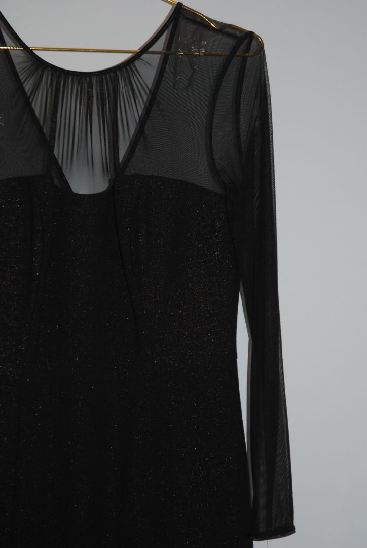 Maggy London sheer top dress