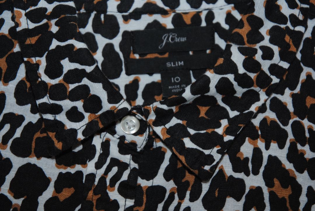 Leopard J Crew leopard shirt
