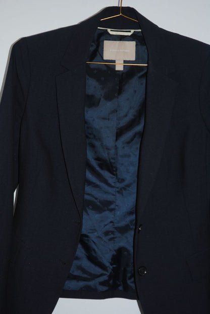 Banana Republic Navy Petite Blazer 10P