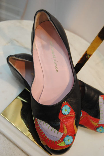 Michael Simon Black Multi Flats 6