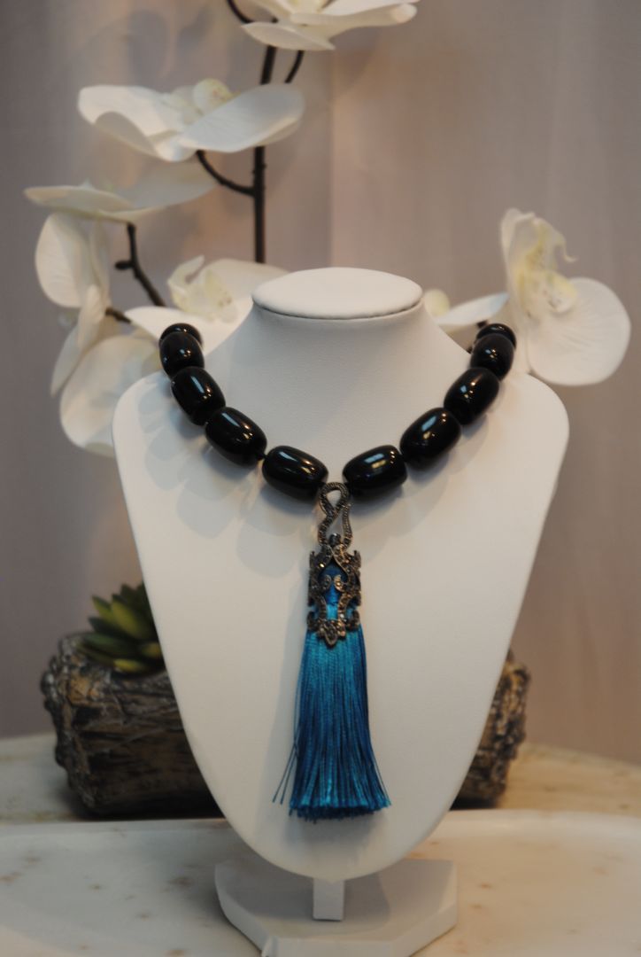 onyx Arlene Palmer necklace, one size