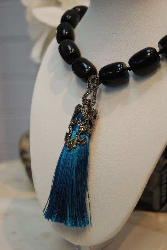 onyx Arlene Palmer necklace, one size