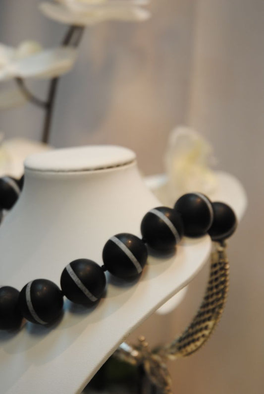 onyx Almer Palmer Agate Silverplate Necklace, one size