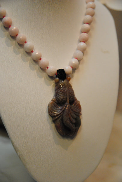 Arlene Palmer Blush Bead Opera Necklace
