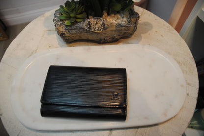 Louis Vuitton Black Epi Leather Wallet